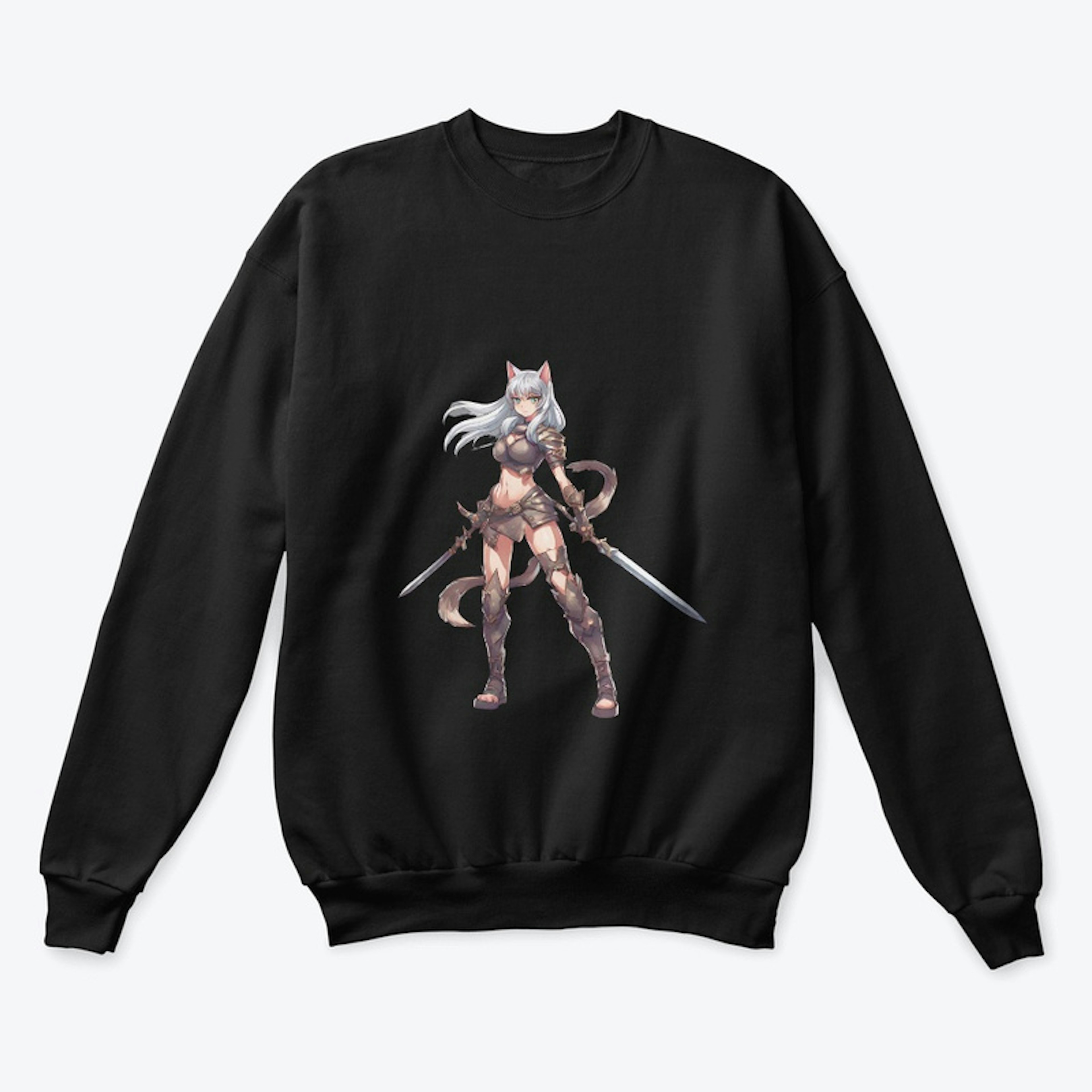 Fierce Anime Cat Girl Warrior