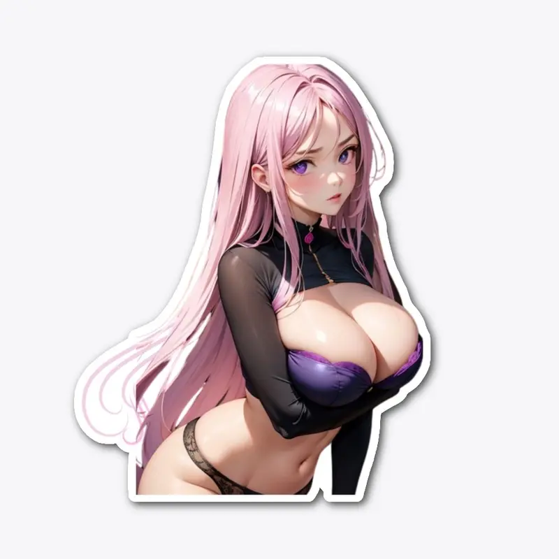 Sultry Pink-Haired Waifu