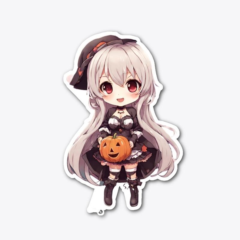 Chibi Halloween Delight: Spooky Cuteness